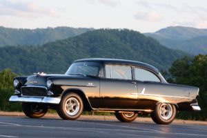 1955, Chevrolet, 210, Sedan, Two, Door, Hotrod, Streetrod, Hot, Rod, Street, Black, Usa, 2048×1340 08