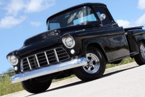 1955, Chevrolet, 3100, Stepside, Hotrod, Streetrod, Hot, Rod, Street, Black, Usa, 2240x1260 01
