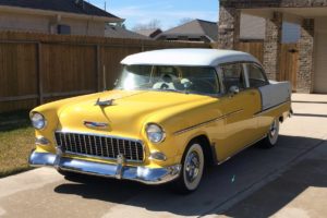 1955, Chevrolet, Bel, Air, Classic, Old, Vintage, Retro, Yellow, Usa, 2100×1180