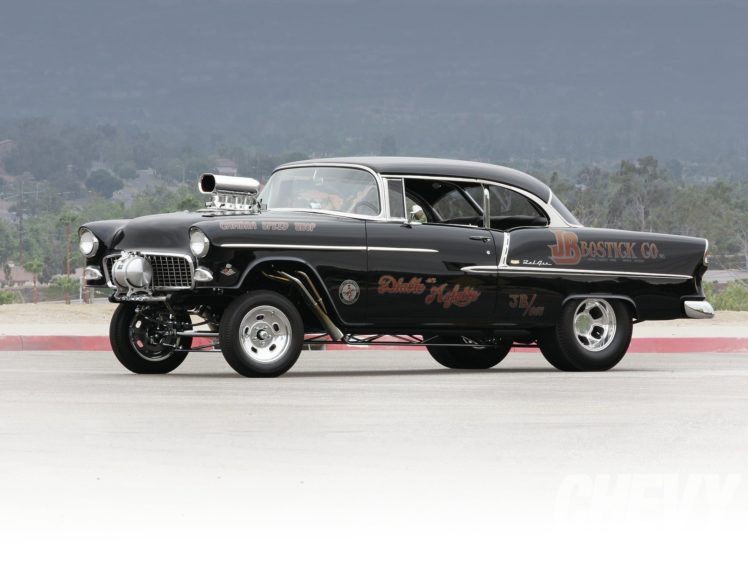 1955, Chevrolet, Bel, Air, Hardtop, Gasser, Drag, Dragster, Street, Hot, Usa, 1600×1200 02 HD Wallpaper Desktop Background