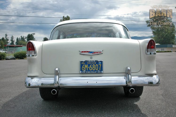 1955, Chevrolet, Belair, Coupe, Two, Door, Hotrod, Streetrod, Hot, Rod, Street, Red, Usa, 1500×1000 06 HD Wallpaper Desktop Background