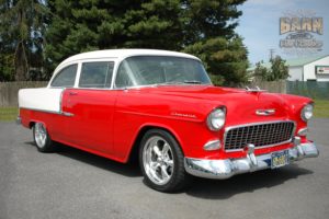 1955, Chevrolet, Belair, Coupe, Two, Door, Hotrod, Streetrod, Hot, Rod, Street, Red, Usa, 1500x1000 08