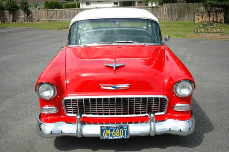 1955, Chevrolet, Belair, Coupe, Two, Door, Hotrod, Streetrod, Hot, Rod, Street, Red, Usa, 1500×1000 09 HD Wallpaper Desktop Background