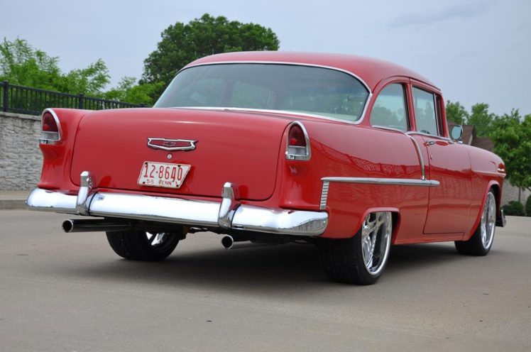 1955, Chevrolet, Chevy, Bel, Air, Belair, 210, Cruiser, Resto, Mod, Streetrod, Street, Rod, Hot, Usa,  10 HD Wallpaper Desktop Background