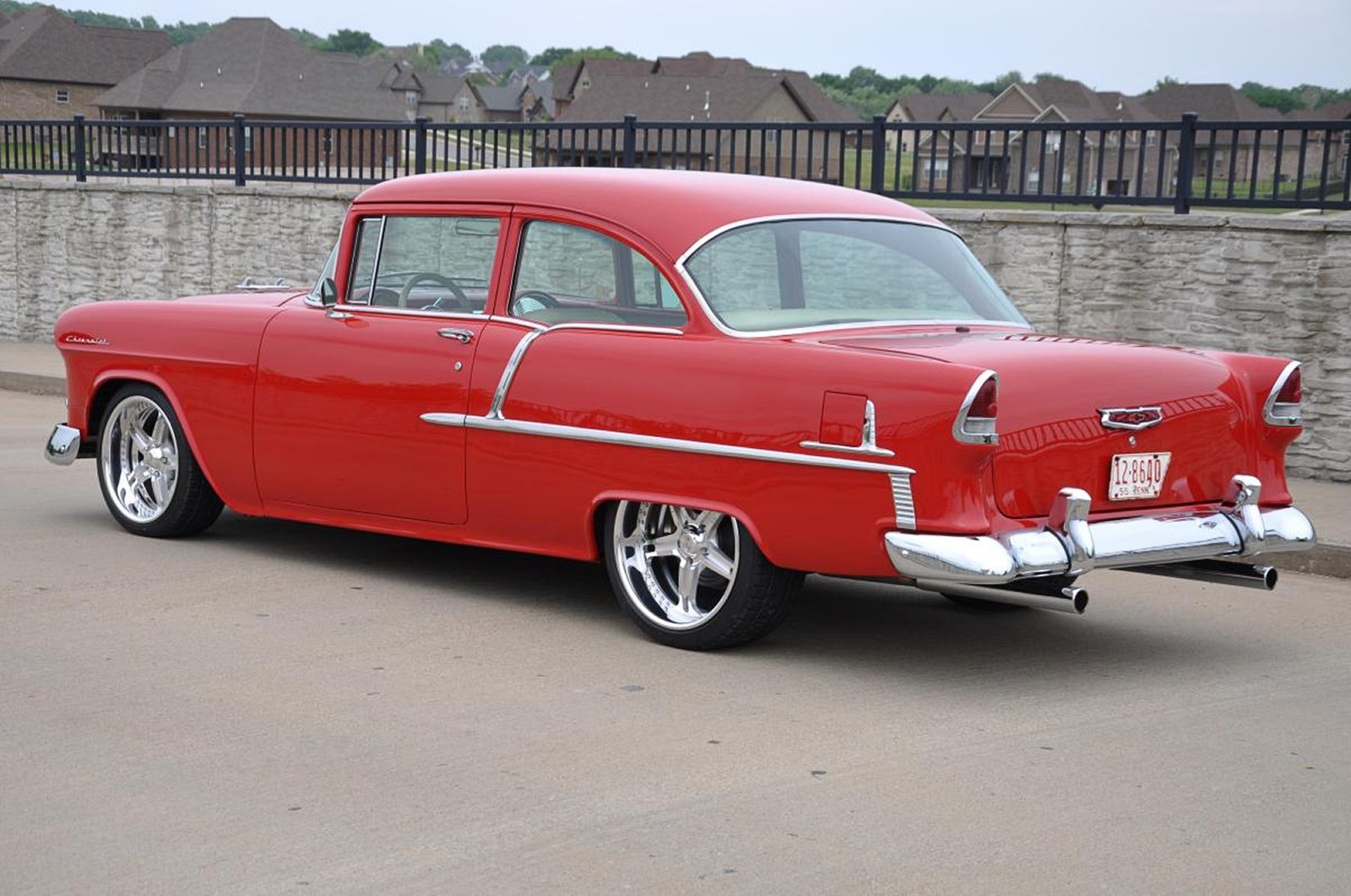 1955, Chevrolet, Chevy, Bel, Air, Belair, 210, Cruiser, Resto, Mod, Streetrod, Street, Rod, Hot, Usa,  13 Wallpaper