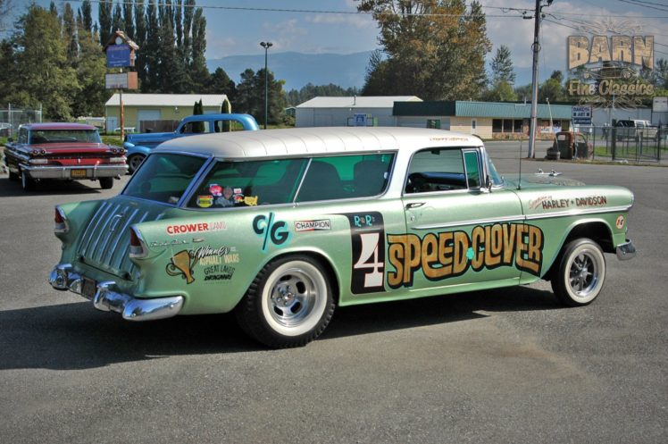 1955, Chevrolet, Chevy, Nomad, Belair, Gasser, Pro, Stocl, Drag, Dragster, Race, Racing, Vintage, Usa, 1500×1000 01 HD Wallpaper Desktop Background