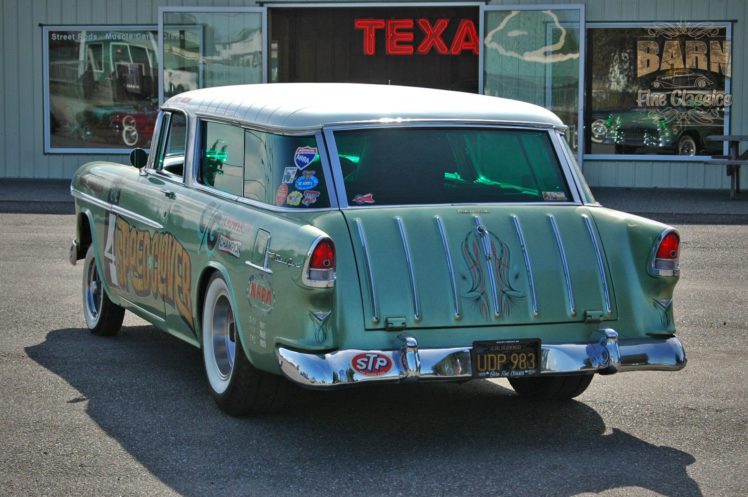 1955, Chevrolet, Chevy, Nomad, Belair, Gasser, Pro, Stocl, Drag, Dragster, Race, Racing, Vintage, Usa, 1500×1000 12 HD Wallpaper Desktop Background