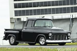 1955, Chevrolet, Pickup, Stepside, Pickup, Hotrod, Streetrod, Hot, Rod, Street, Black, Usa, 1600x1200 06