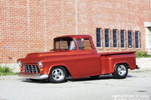 1955, Chevrolet, Pickup, Stepside, Pickup, Hotrod, Streetrod, Hot, Rod, Street, Red, Usa, 1600x1200 03