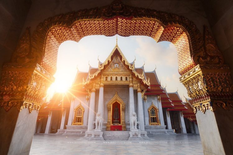 original, Photo, Sunrise, Sun, Temple, Bangkok HD Wallpaper Desktop Background