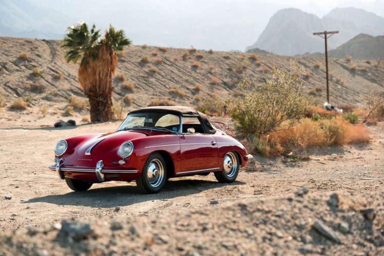 porsche, 356b, 1600, Roadster, Drauz,  t5 , Cars, Classic, Red, 1959, 1962 HD Wallpaper Desktop Background