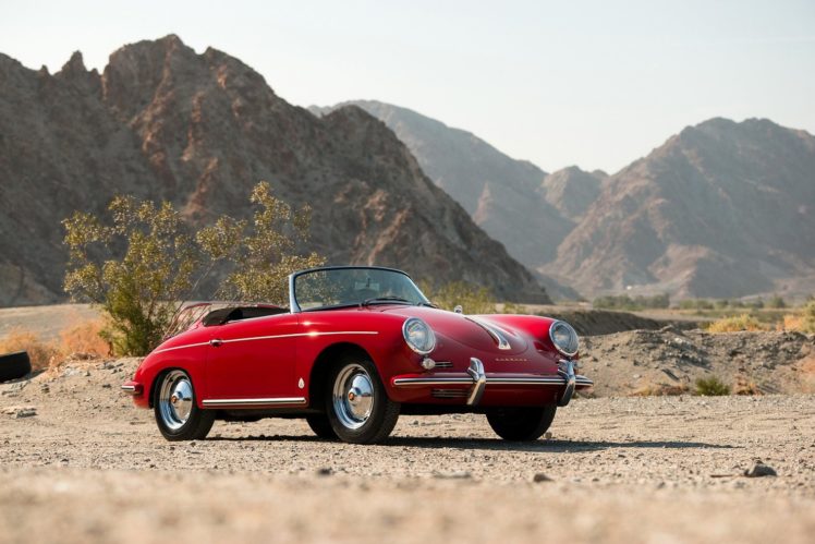 porsche, 356b, 1600, Roadster, Drauz,  t5 , Cars, Classic, Red, 1959, 1962 HD Wallpaper Desktop Background