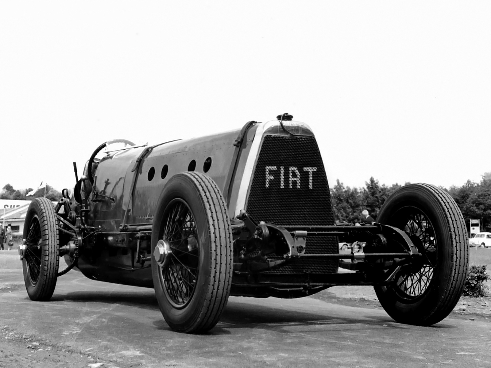 1924, Fiat, Sb4, Eldridge, Retro, Race, Racing, B w Wallpaper