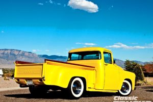 1955, Dodge, C3 b, Pickup, Hotrod, Streetrod, Hot, Rod, Street, Custom, Old, School, Yellow, Usa, 1600×1200 02