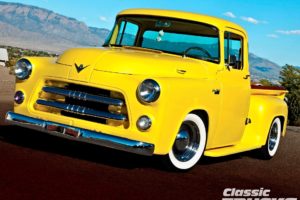 1955, Dodge, C3 b, Pickup, Hotrod, Streetrod, Hot, Rod, Street, Custom, Old, School, Yellow, Usa, 1600x1200 03