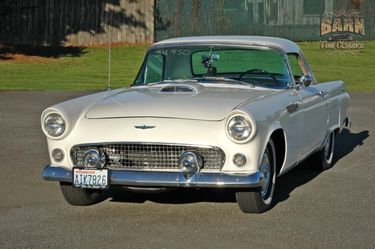 1955, Ford, Thunderbird, Convertible, Classic, Old, Vintage, Retro, White, Usa 1500×1000 08 HD Wallpaper Desktop Background