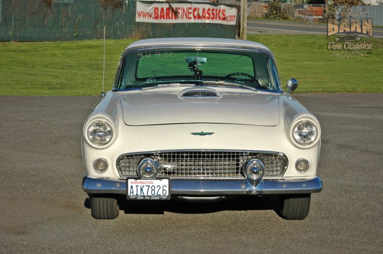 1955, Ford, Thunderbird, Convertible, Classic, Old, Vintage, Retro, White, Usa 1500×1000 07 HD Wallpaper Desktop Background
