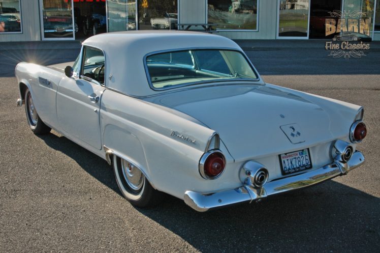 1955, Ford, Thunderbird, Convertible, Classic, Old, Vintage, Retro, White, Usa 1500×1000 11 HD Wallpaper Desktop Background