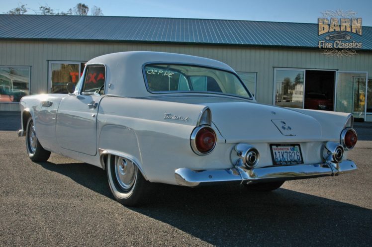 1955, Ford, Thunderbird, Convertible, Classic, Old, Vintage, Retro, White, Usa 1500×1000 12 HD Wallpaper Desktop Background