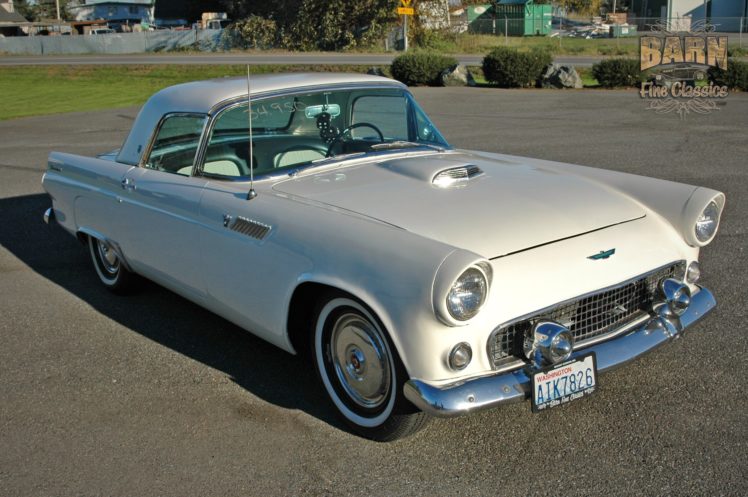 1955, Ford, Thunderbird, Convertible, Classic, Old, Vintage, Retro, White, Usa 1500×1000 17 HD Wallpaper Desktop Background