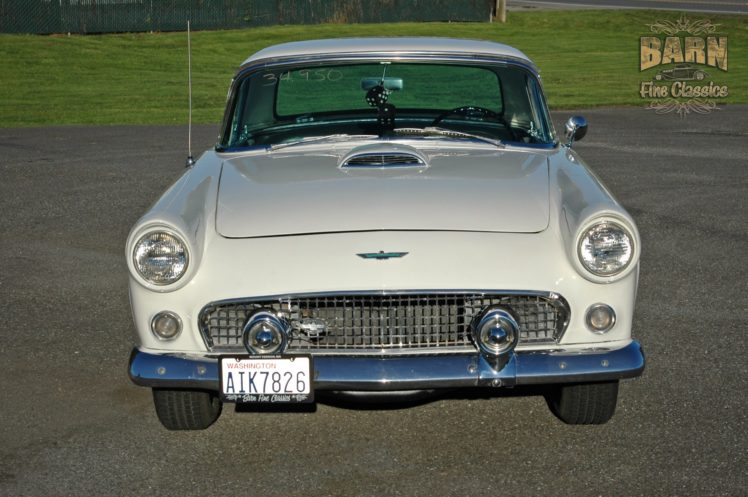 1955, Ford, Thunderbird, Convertible, Classic, Old, Vintage, Retro, White, Usa 1500×1000 19 HD Wallpaper Desktop Background