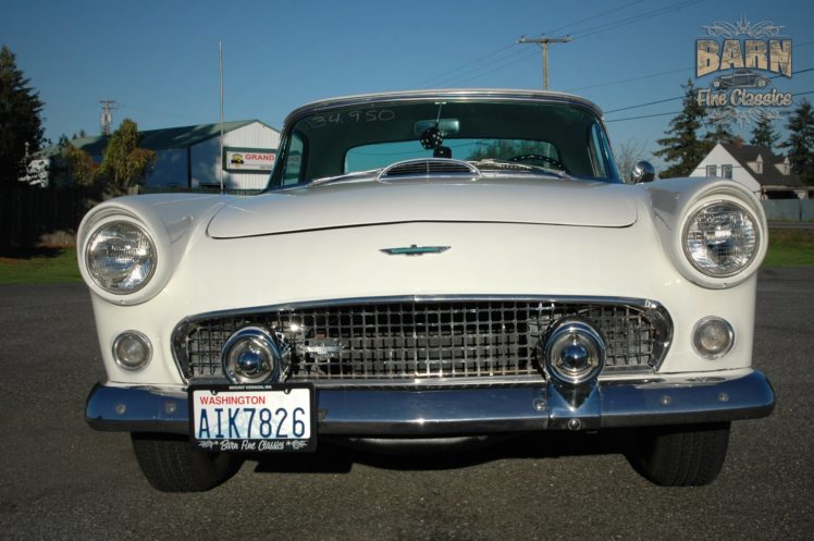 1955, Ford, Thunderbird, Convertible, Classic, Old, Vintage, Retro, White, Usa 1500×1000 20 HD Wallpaper Desktop Background