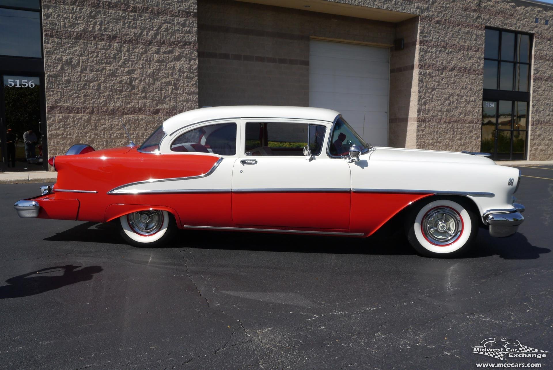 1955, Oldsmobile, Supe, 88, Sedan, Two, Door, Classic, Old, Vintage, Retro, Original, Usa,  12 Wallpaper