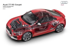 2016, Audi, Tt, Rs, Roadster, Coupe, Cars, Red, Cutaway