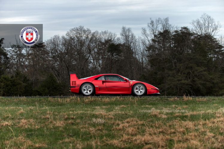 f40, Ferrari, Cars, Supercars, Hre, Wheels HD Wallpaper Desktop Background
