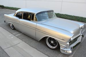 1956, Chevrolet, Chevy, 210, Bel, Air, Belair, Two, Door, Hardtop, Hotrod, Streetrod, Hot, Rod, Street, Rodder, Silver, Usa, 2048x1340 01
