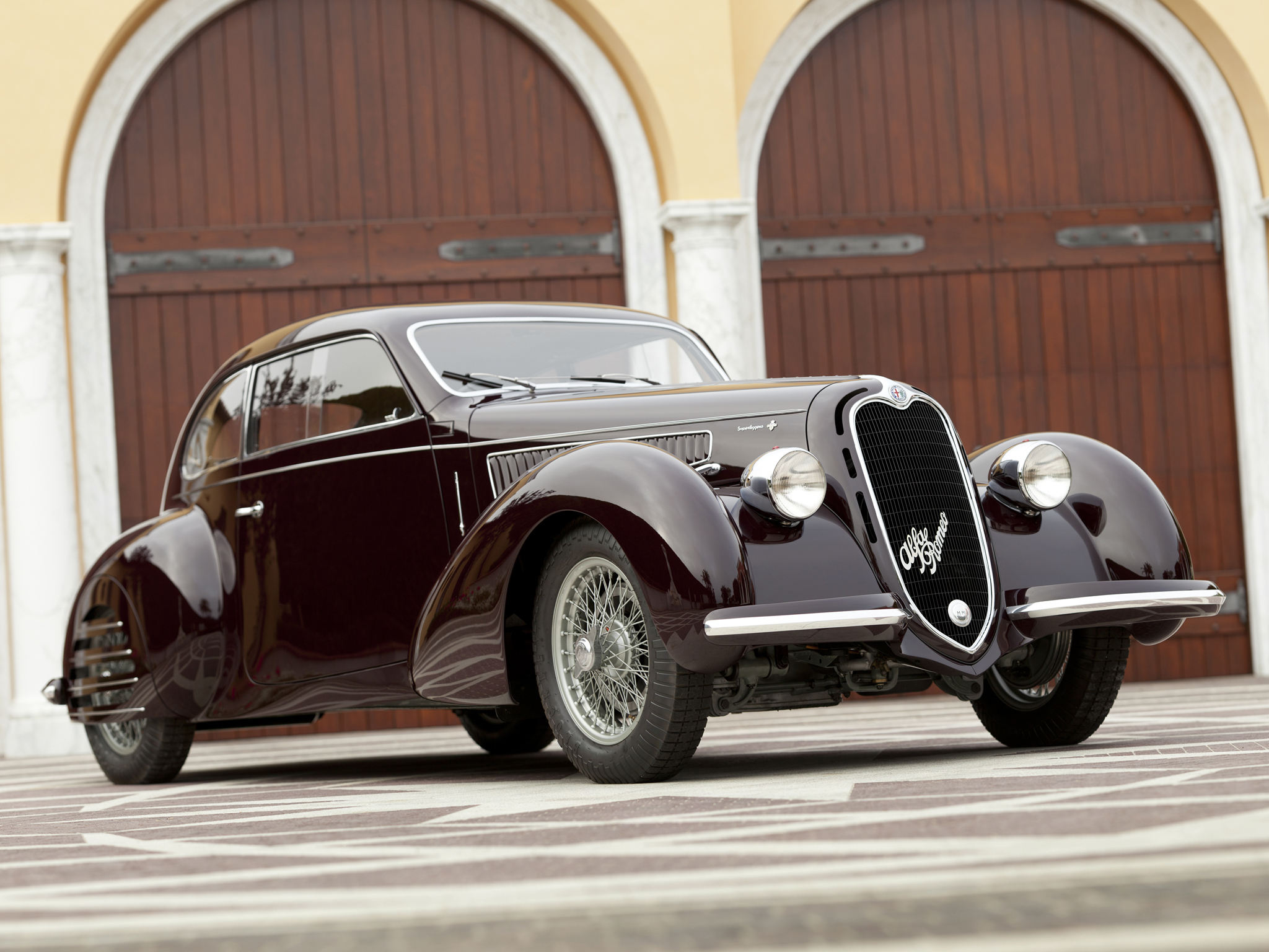 1939, Alfa, Romeo, 6 c, 2300b, Mille, Miglia, Retro Wallpaper