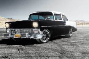 1956, Chevrolet, Chevy, 210, Bel, Air, Belair, Two, Door, Sedan, Hotrod, Streetrod, Hot, Rod, Street, Rodder, Black, Usa, 2048×1340 01