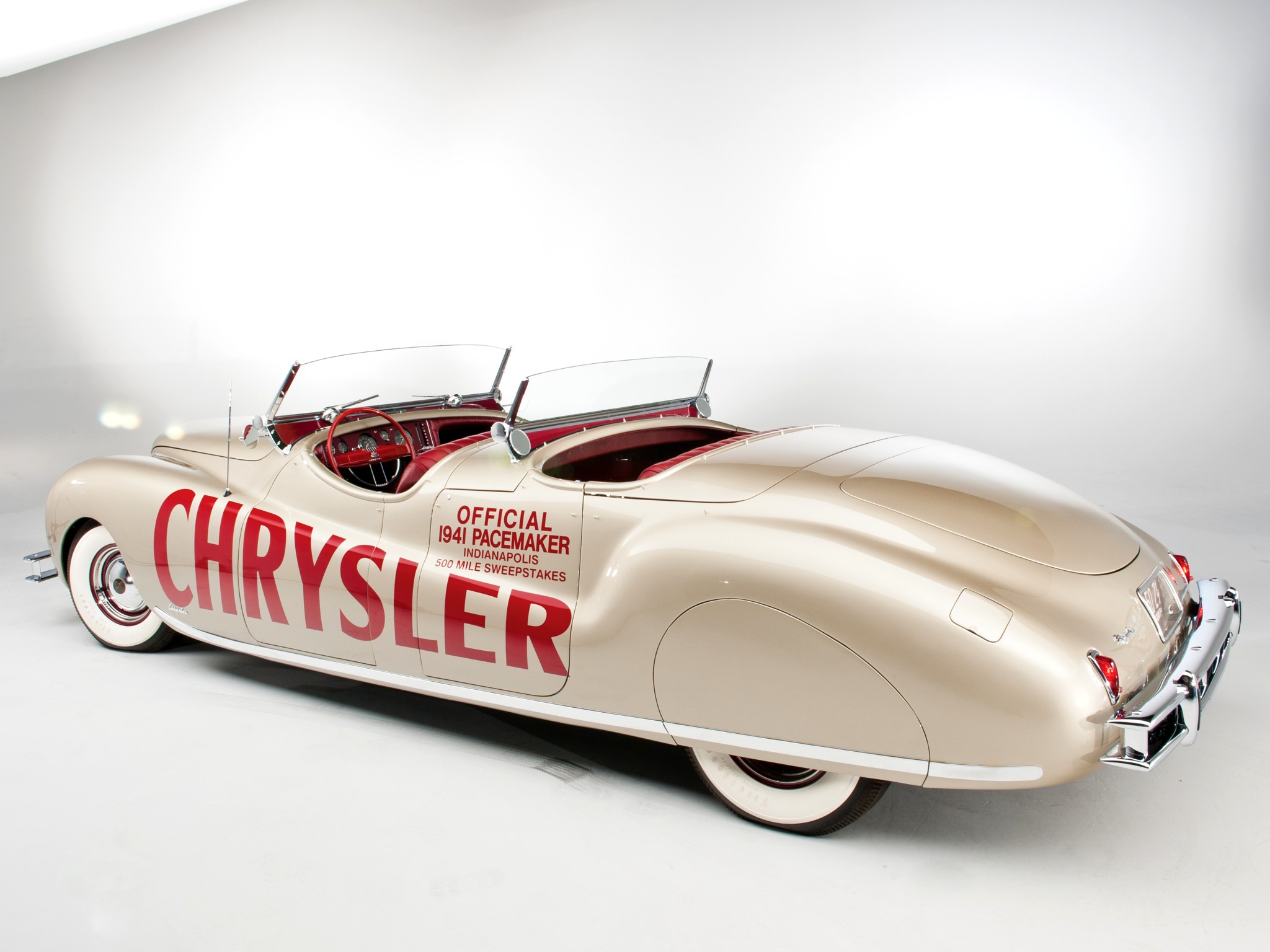 1941, Chrysler, Newport, Dual, Cowl, Phaeton, Lebaron, Indy, 500, Retro Wallpaper