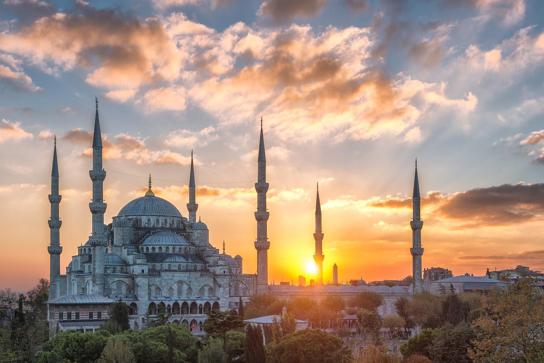 city, Sun, Sky, Cloud, Morning, Sky, Turkey, Istanbul, Landscape, Mosque, Amazing, Beauty Wallpaper