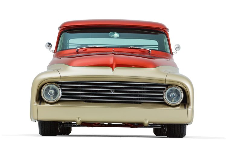 1956, Ford, F100, Pickup, Street, Rod, Rodder, Hot, Usa,  04 HD Wallpaper Desktop Background