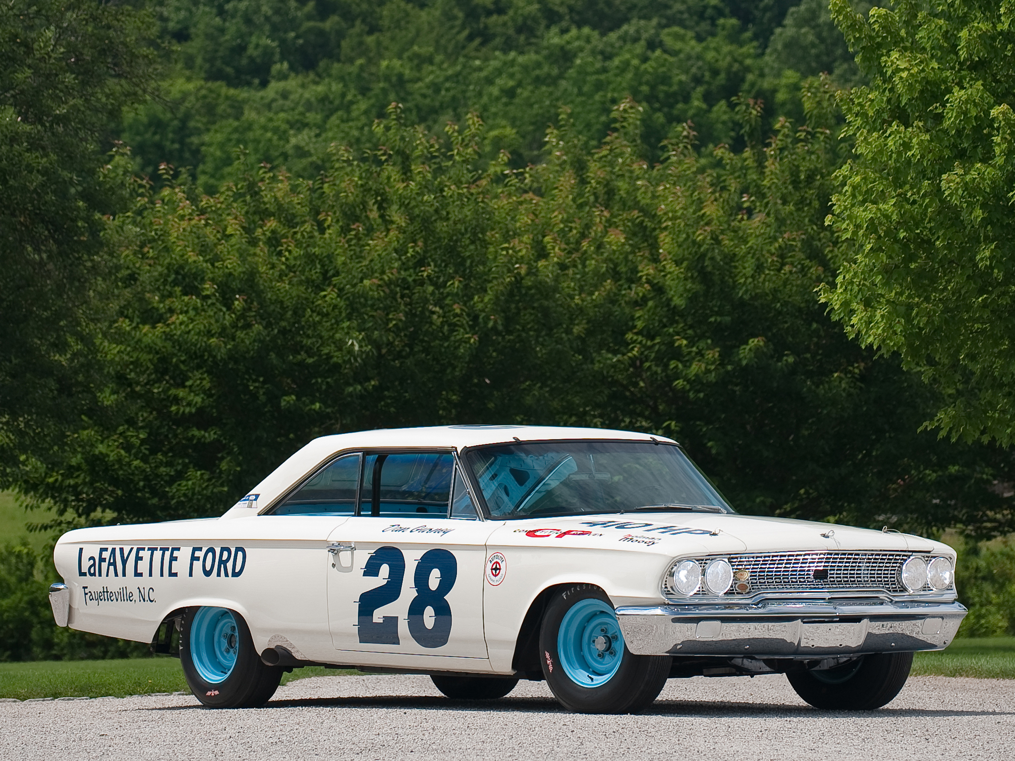 1963, Ford, Galaxie, 500, X l, 427, Lightweight, Nascar, Race, Racing, Classic, Muscle Wallpaper