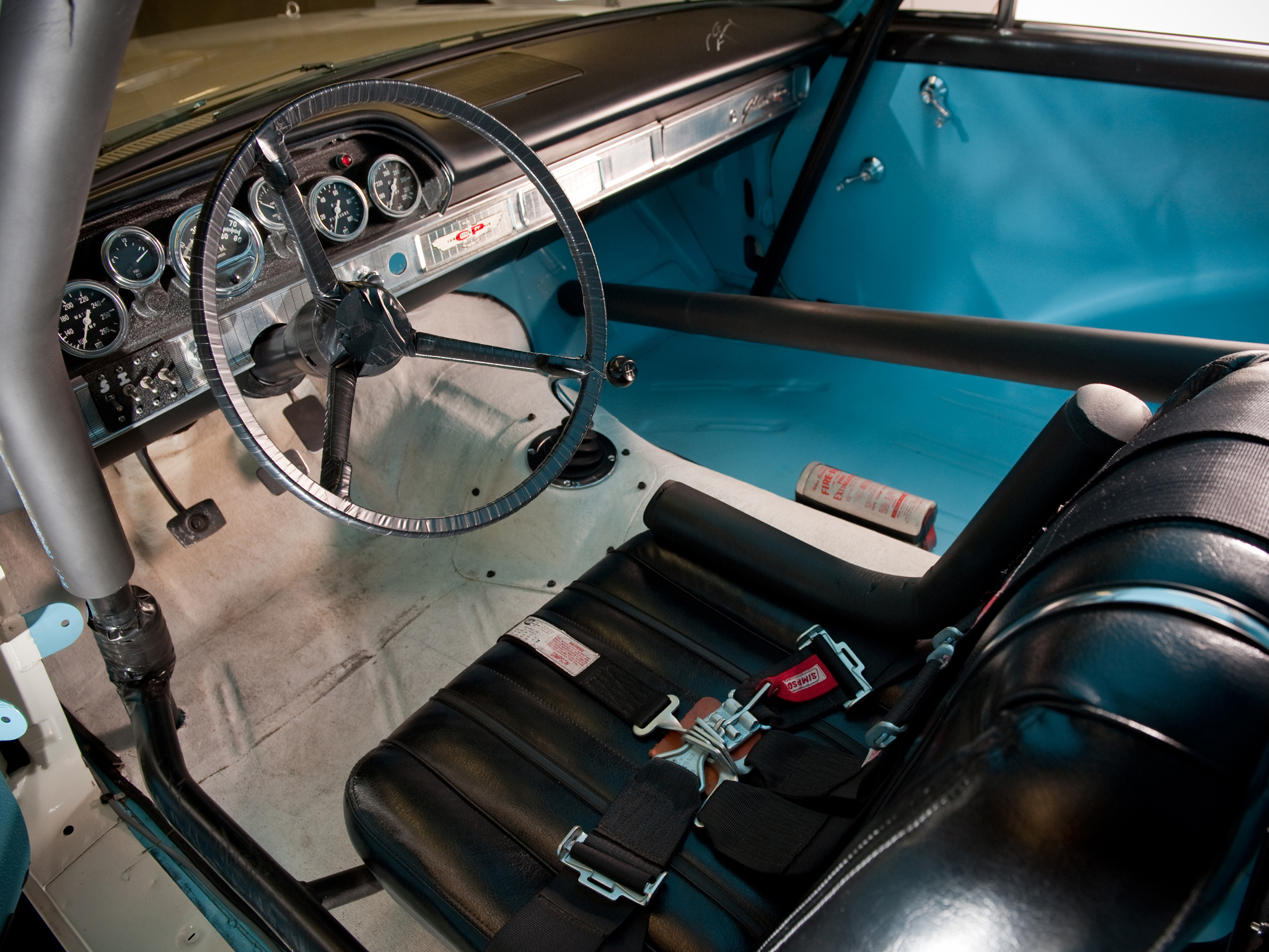 1963, Ford, Galaxie, 500, X l, 427, Lightweight, Nascar, Race, Racing, Classic, Muscle, Interior Wallpaper