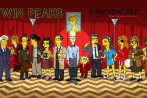 twin, Peaks, Crime, Drama, Series, Mystery, Fbi, 1peaks, Horror, Poster, Simpsons