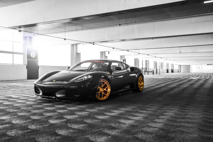 aristo, Forged, Wheels, Ferrari, F430, Cars, Black HD Wallpaper Desktop Background
