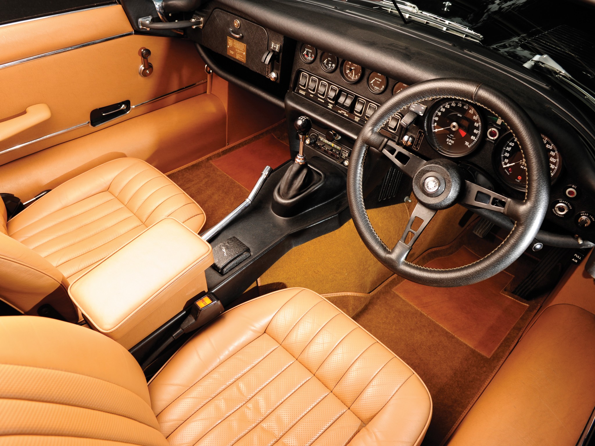1974, Jaguar, E type, V12, Roadster, Supercar, Supercars, Classic, Interior Wallpaper