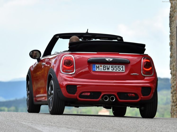 mini, John, Cooper, Works, Convertible, Cars, Red HD Wallpaper Desktop Background