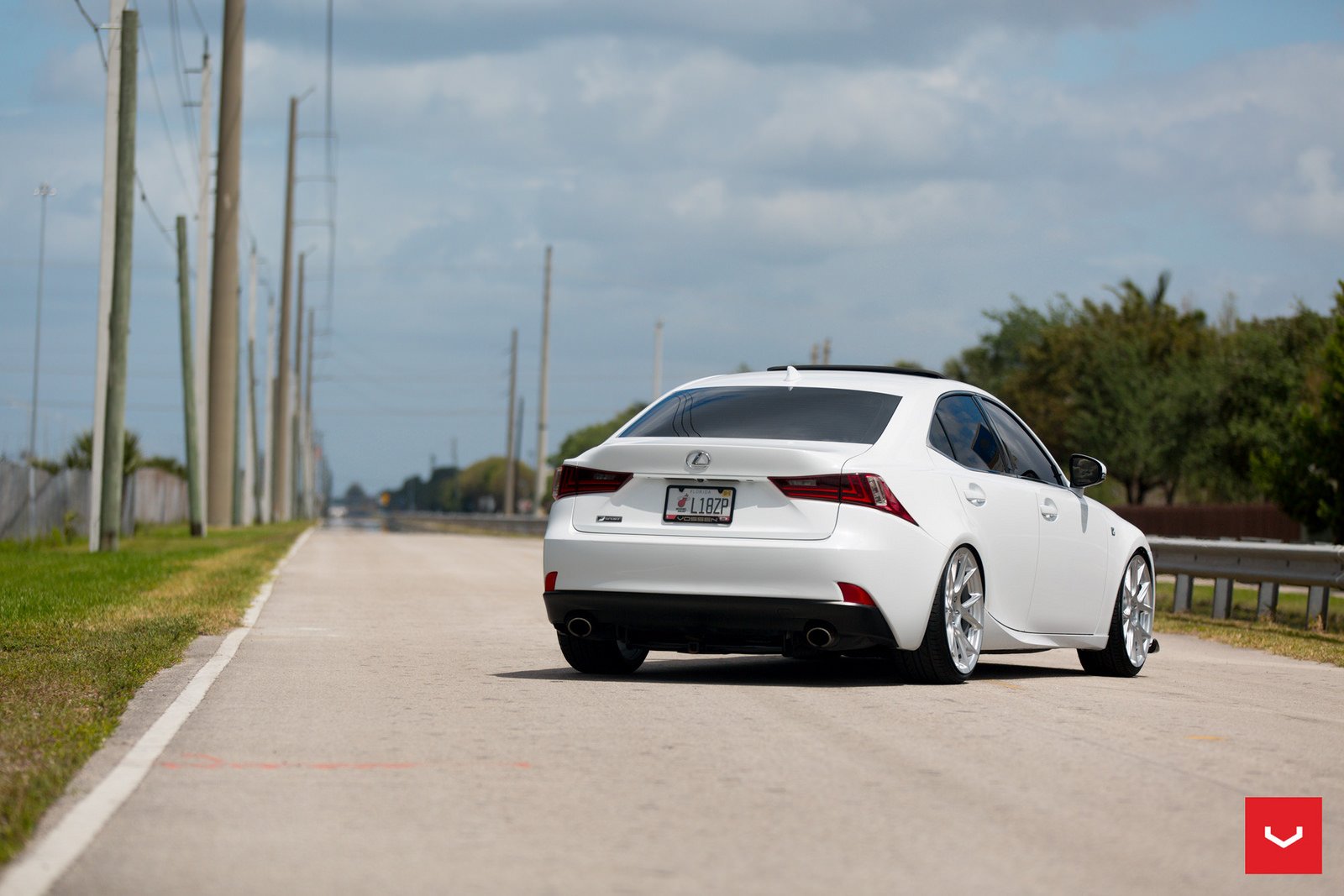 lexus, Is, White, Vossen, Wheels, Cars Wallpaper