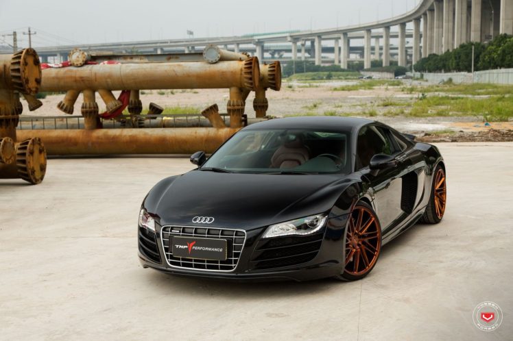 audi, R8, V10, Vossen, Wheels, Cars HD Wallpaper Desktop Background