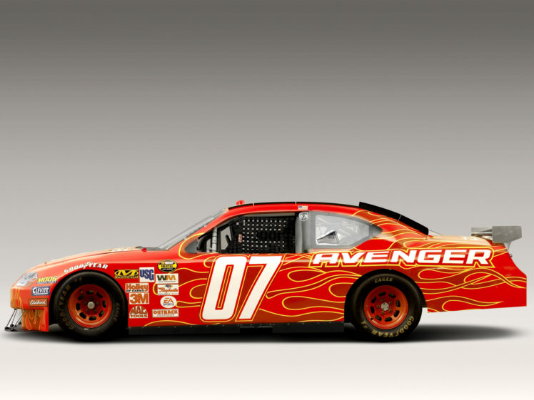 2007, Dodge, Avenger, Nascar, Nextel, Cup, Race, Racing HD Wallpaper Desktop Background