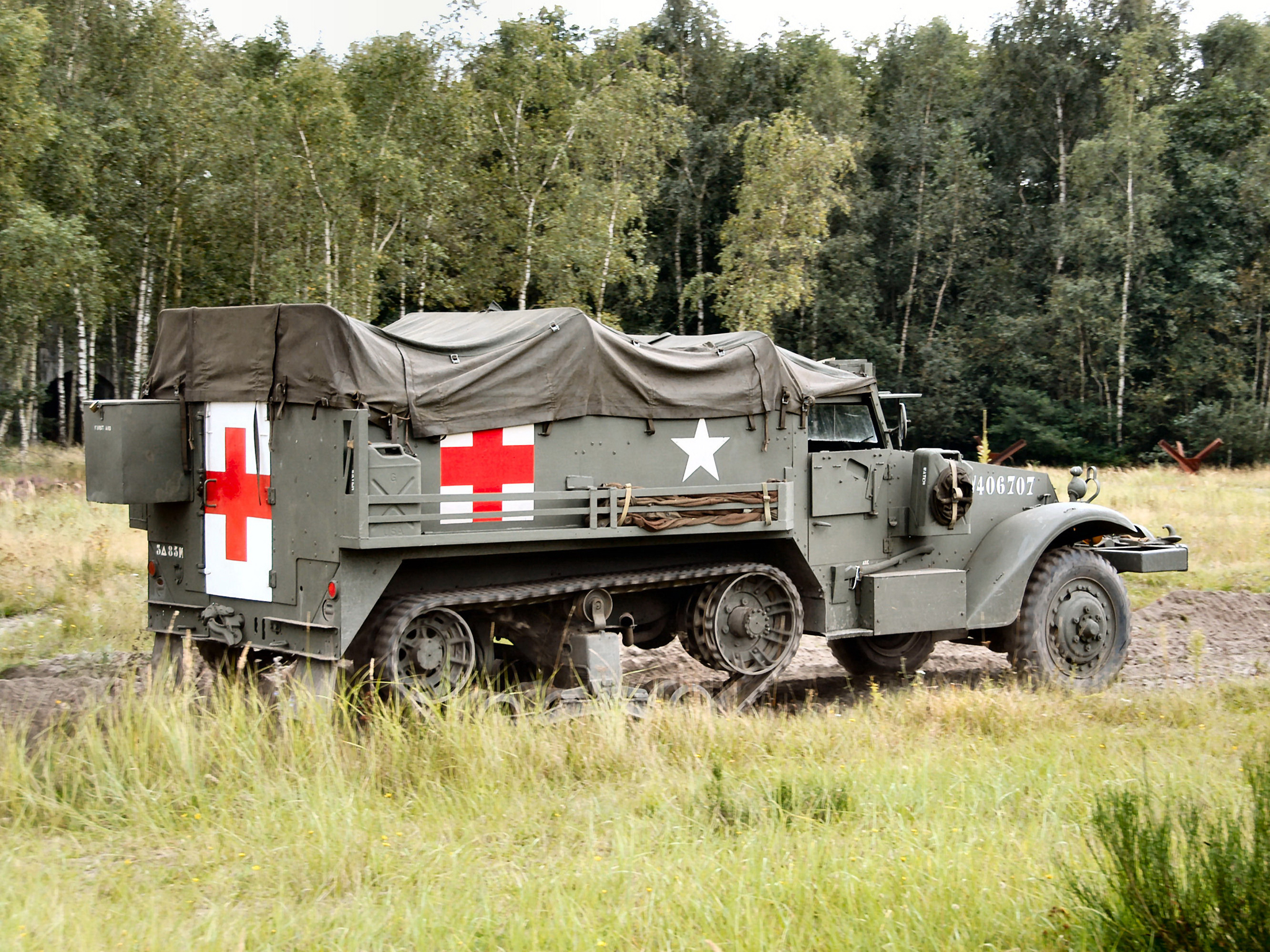 1940, White, M3, Half track, Ambulance, Truck, Trucks, Military, Gr Wallpaper