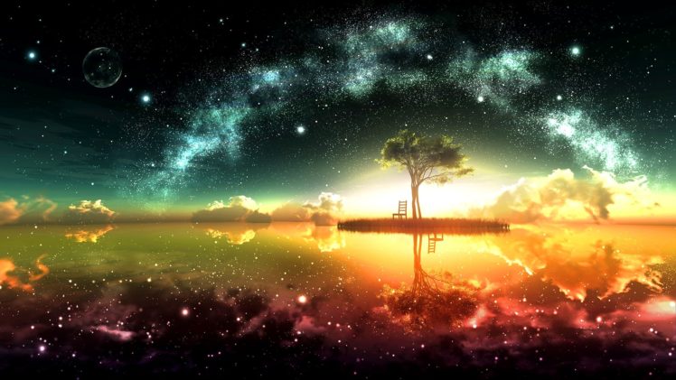 tree, Sky, Water, Space HD Wallpaper Desktop Background