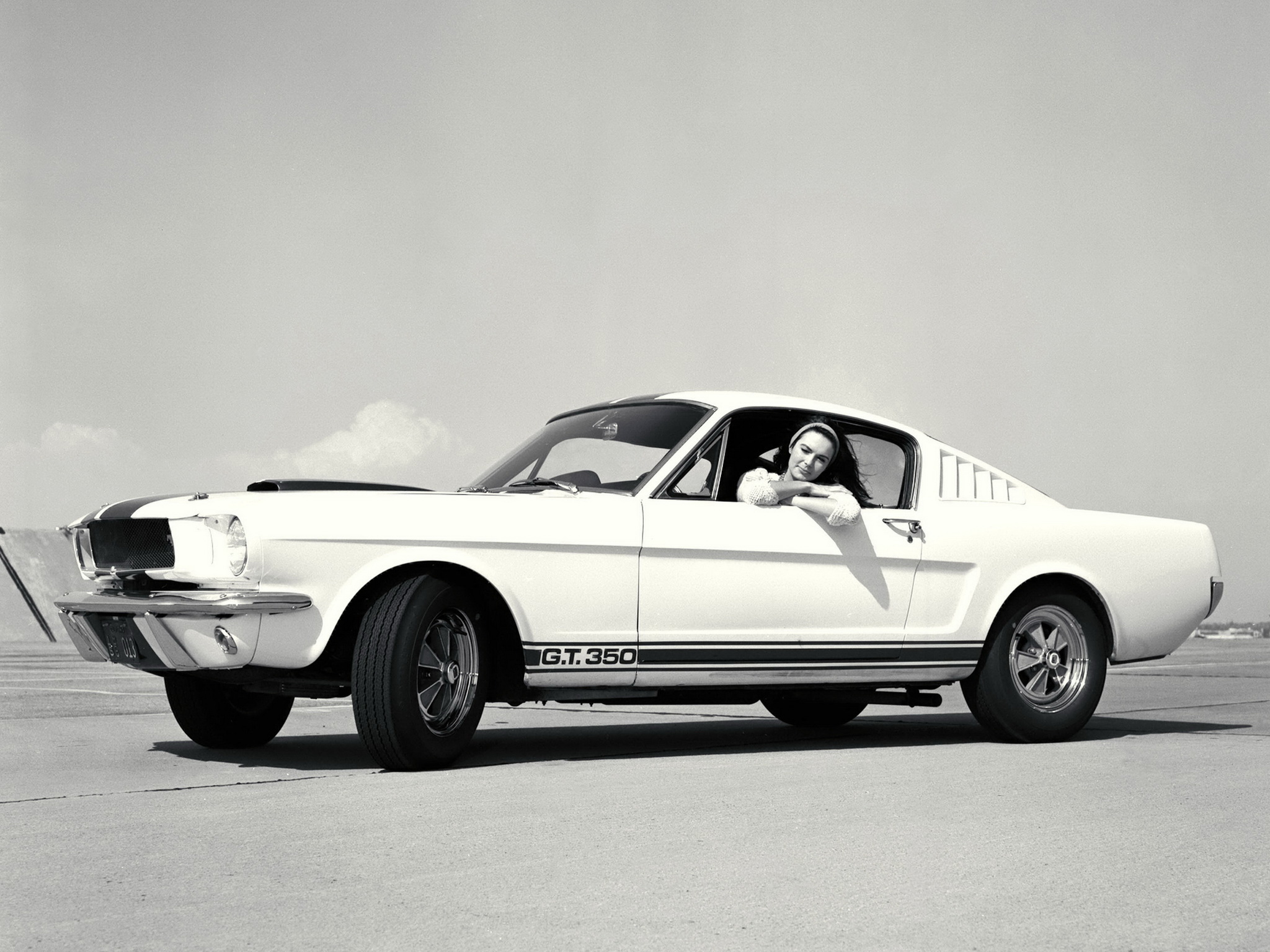 1965, Shelby, Gt350, Ford, Mustang, Classic, Muscle, B w Wallpaper
