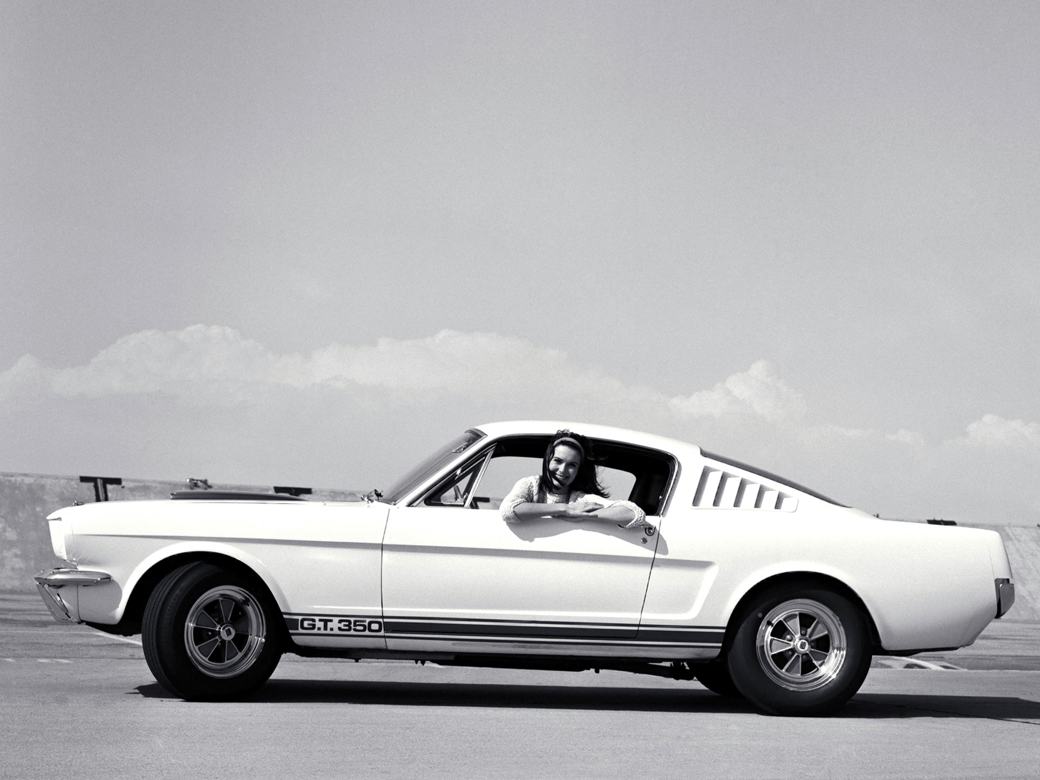 1965, Shelby, Gt350, Ford, Mustang, Classic, Muscle, B w Wallpaper