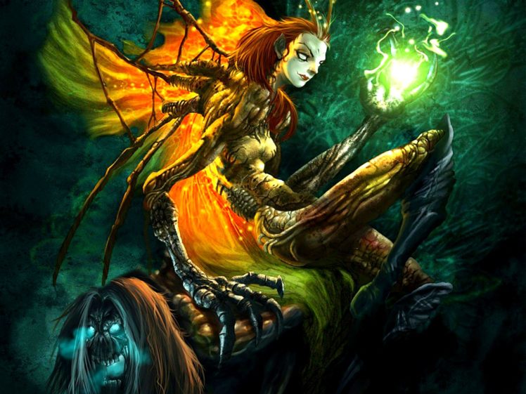 dark, Art, Artwork, Fantasy, Artistic, Original, Psychedelic, Horror, Evil, Creepy, Scary, Spooky, Halloween HD Wallpaper Desktop Background