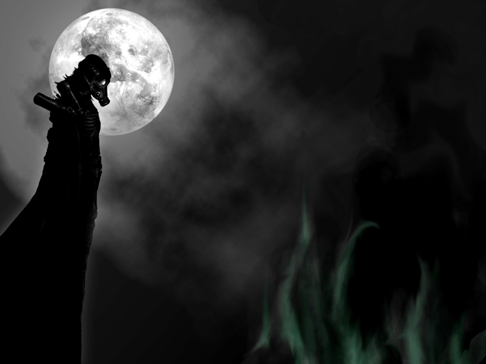 Человек во мраке арт
